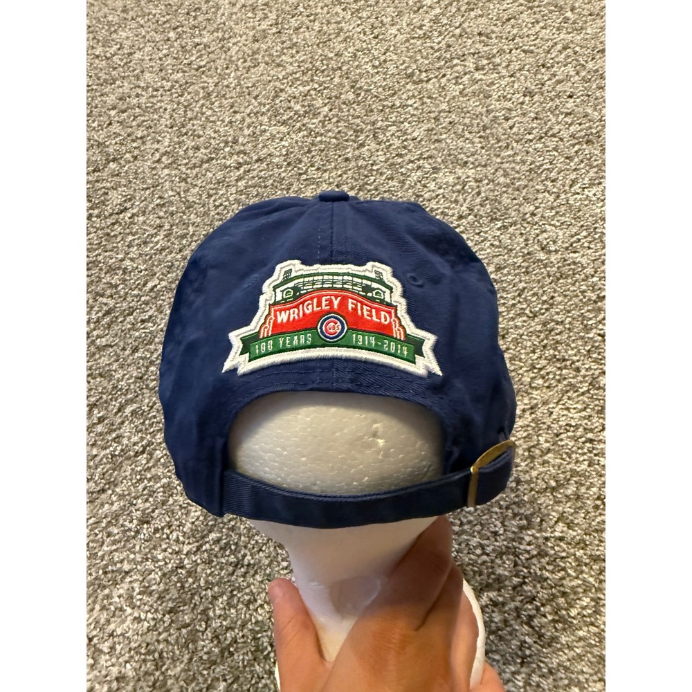 47 Brand Navy Blue Chicago Cubs Wrigley Field 100 Years Baseball Cap Men - Picture 5 of 11